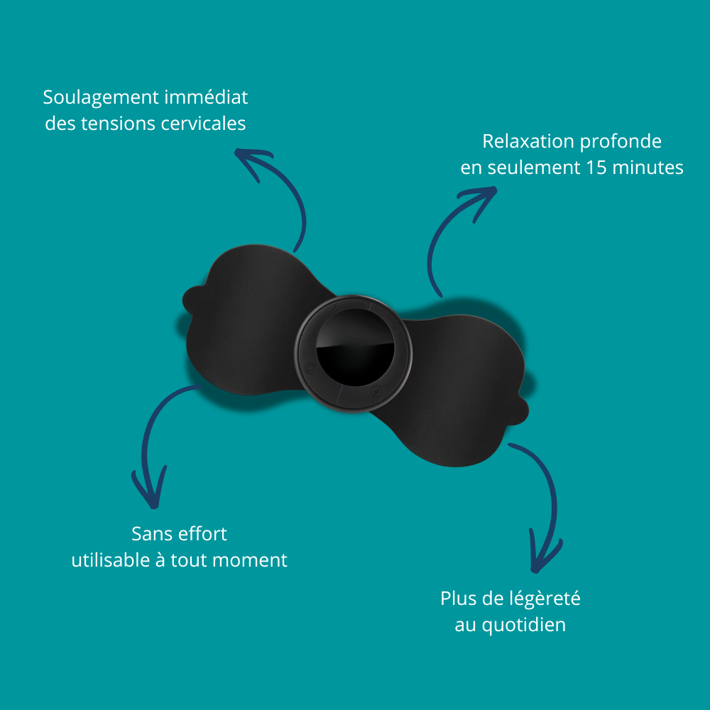 Masseur cervical électrostimulant chauffant