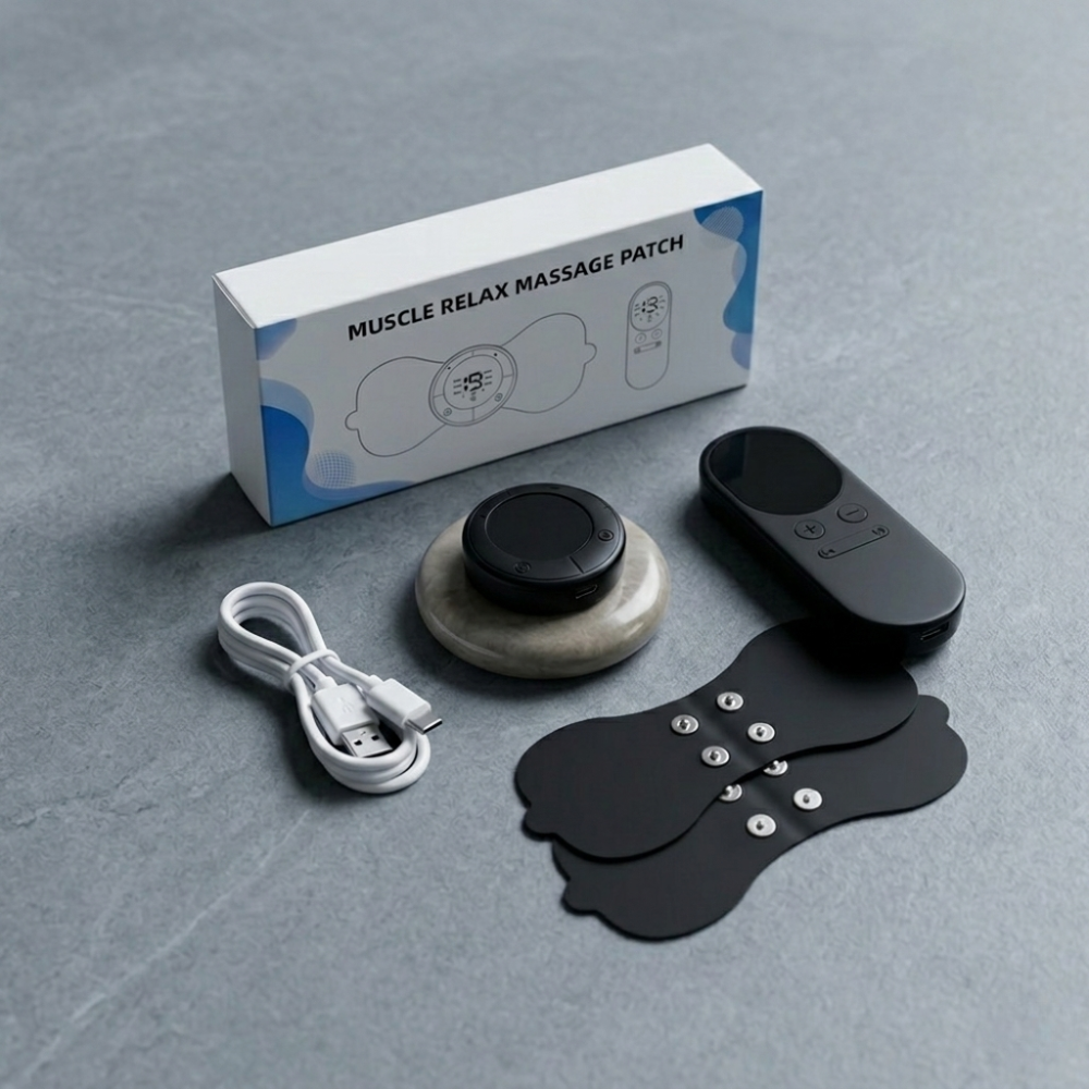 Masseur cervical électrostimulant chauffant