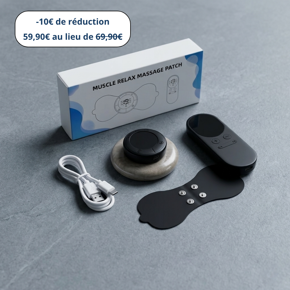 Masseur cervical électrostimulant chauffant